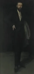 Schikking in zwart - portret van F. R. Leyland